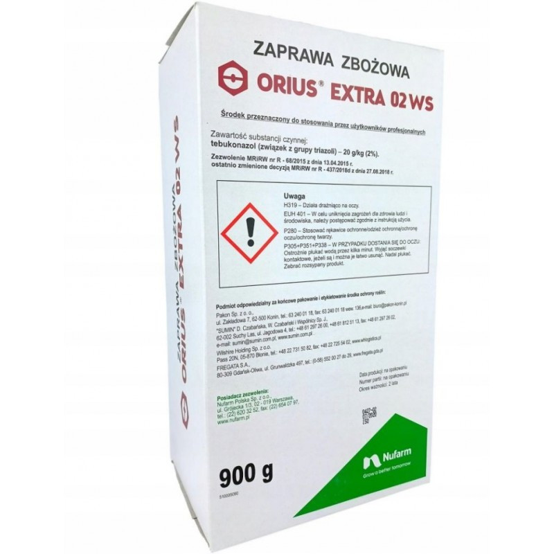 Zaprawa Zbożowa Orius Extra 02WS 0,9KG